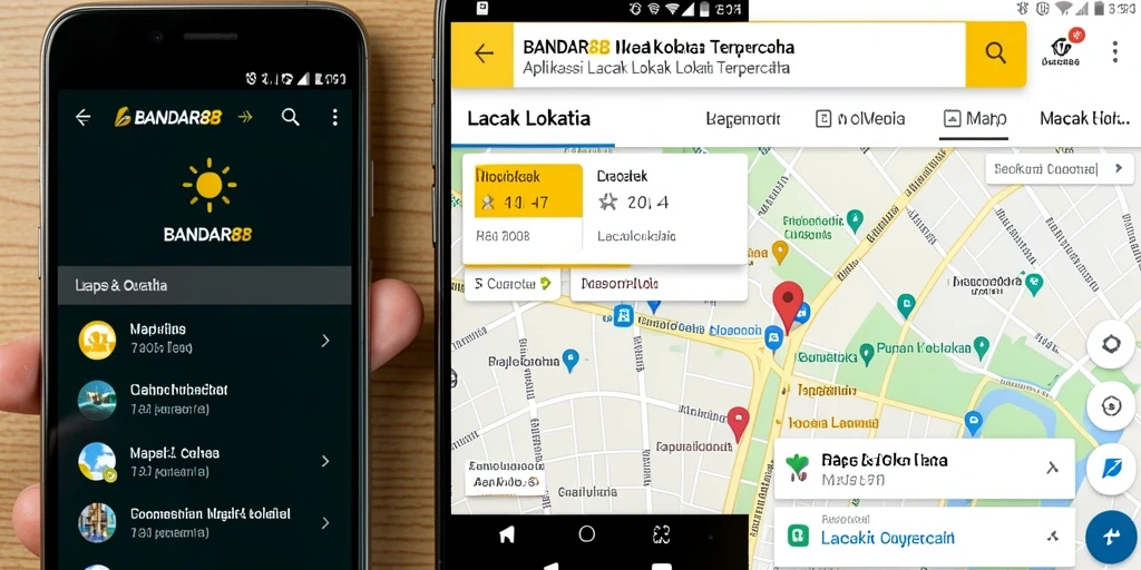 Antarmuka aplikasi BANDAR88 menampilkan lokasi dengan jelas dan jelas.
