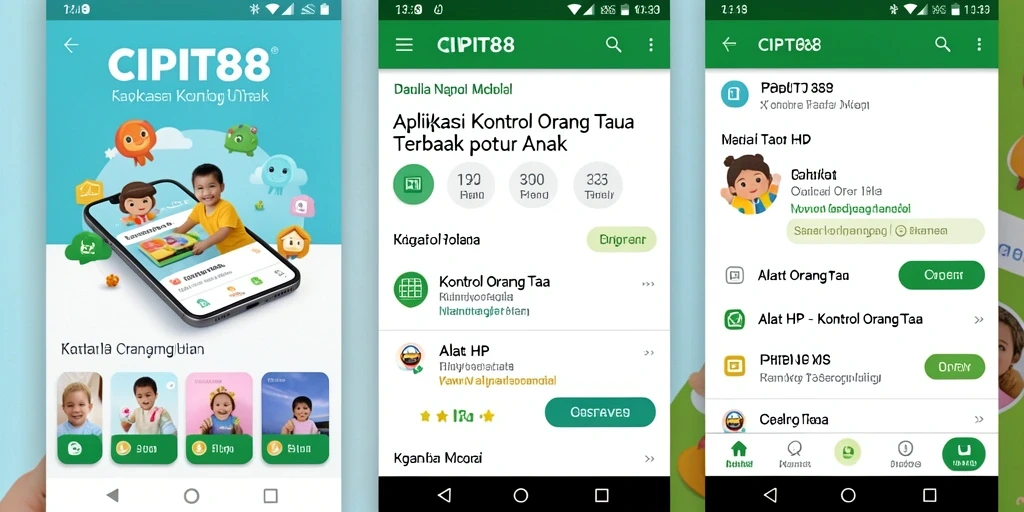 Antarmuka CIPIT88 menampilkan fitur kontrol orang tua yang intuitif dan mudah digunakan.