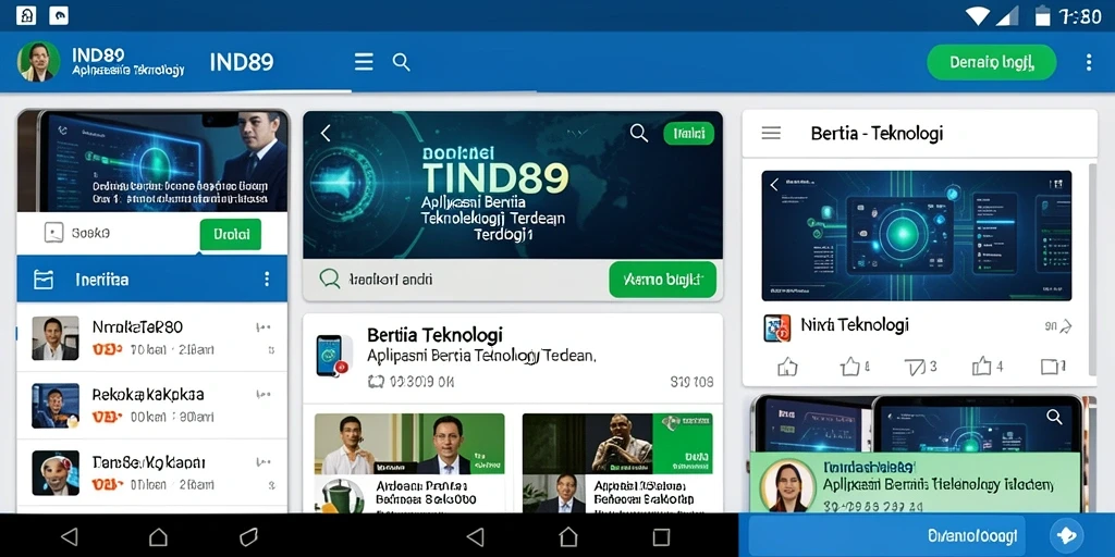 Tampilan antarmuka pengguna IND89 yang modern dan fungsional.