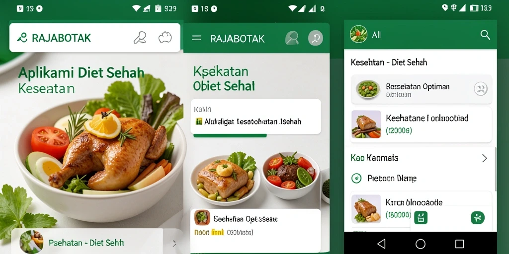 Tampilan antarmuka pengguna RAJABOTAK yang intuitif dan mudah digunakan.